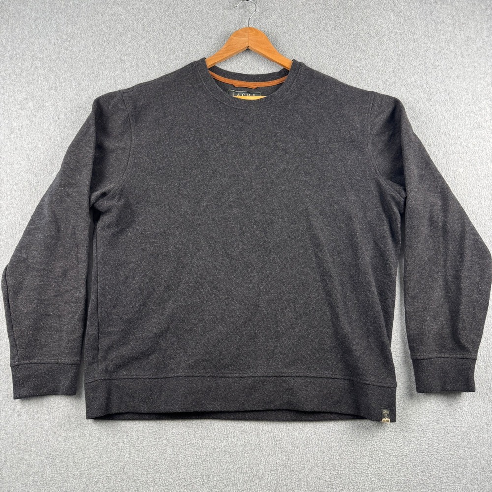 Jachs NY Sweatshirt Mens XL Premium Outdoor Purveyors Charcoal Gray Fleece
